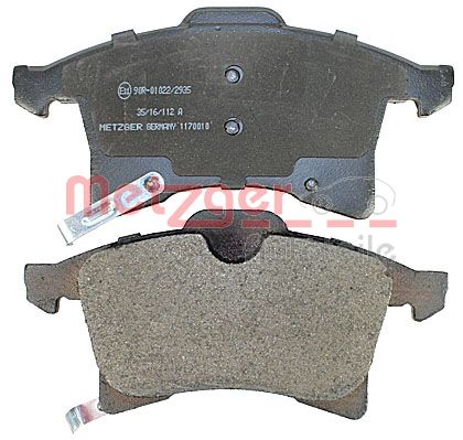 METZGER 1170010 Bremsbelagsatz, Scheibenbremse
